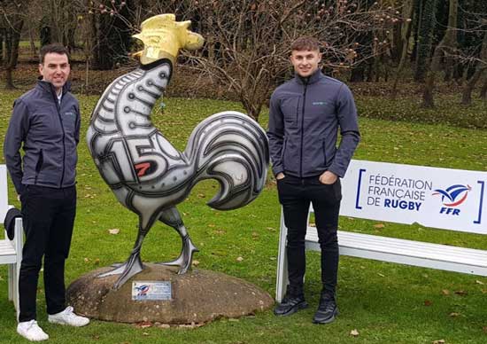 Eoin Carney and Calum, Kyne SportLoMo meet Rugby Europe in Paris