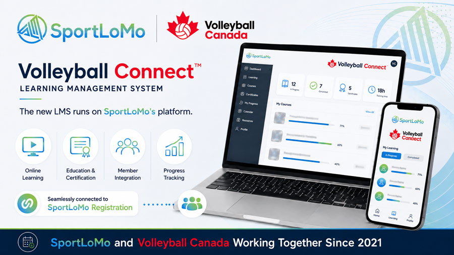 Volleyball Canada launches ‘Volleyball Connect’ Learning Management System —powered by SportLoMo
