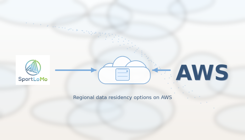 sports software data residency hosting options using AWS
